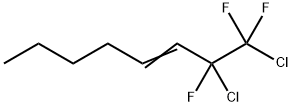 1,2-ジクロロ-1,1,2-トリフルオロオクト-3-エン 化学構造式