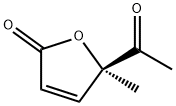 2(5H)-Furanone, 5-acetyl-5-methyl-, (5R)- (9CI) 结构式
