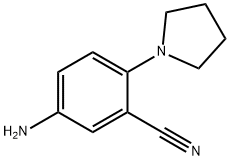 5-AMINO-2-(1-PYRROLIDINYL)BENZONITRILE Structure