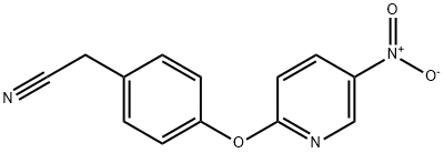 2-[4-[(5-NITRO-2-PYRIDYL)OXY]PHENYL]ACETONITRILE Structure