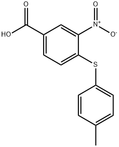 4-[(4-METHYLPHENYL)THIO]-3-NITROBENZOIC ACID Struktur