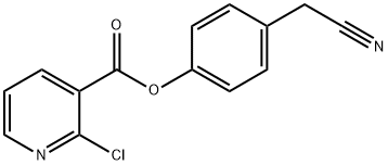 4-(CYANOMETHYL)PHENYL 2-CHLORONICOTINATE Structure