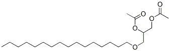 二酢酸1-[(ヘキサデシルオキシ)メチル]エチレン 化学構造式