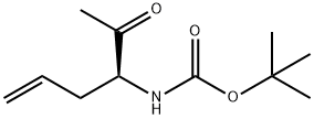 Carbamic acid, [(1S)-1-acetyl-3-butenyl]-, 1,1-dimethylethyl ester (9CI) 化学構造式