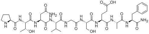PRO-THR-ASN-VAL-GLY-SER-GLU-ALA-PHE-NH2 结构式