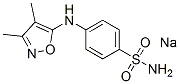 4-アミノ-N-(3,4-ジメチル-5-イソオキサゾリル)-N-ソジオベンゼンスルホンアミド 化学構造式