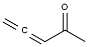 3,4-ペンタジエン-2-オン 化学構造式