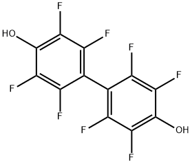 オクタフルオロ-4,4'-ビフェノール 化学構造式