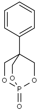 4-Phenyl-2,6,7-trioxa-1-phosphabicyclo[2.2.2]octane1-oxide 结构式