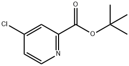 4-クロロピリジン-2-カルボン酸tert-ブチル 化学構造式