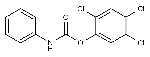 Carbanilic acid 2,4,5-trichlorophenyl ester Structure
