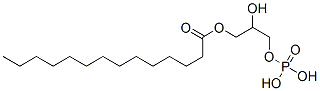 2-hydroxy-3-(phosphonooxy)propyl myristate Struktur