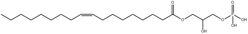 2-hydroxy-3-(phosphonooxy)propyl oleate Structure