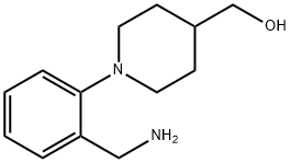 (1-(2-(AMINOMETHYL)PHENYL)PIPERIDIN-4-YL)METHANOL Struktur
