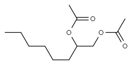 1,2-octanediyl diacetate Structure