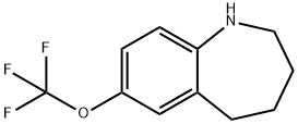 7-TRIFLUOROMETHOXY-2,3,4,5-TETRAHYDRO-1H-BENZO[B]AZEPINE HYDROCHLORIDE Structure