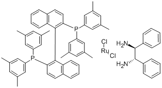 RUCL2[(S)-(DM-BINAP)][(S,S)-DPEN], 220114-03-4, 结构式