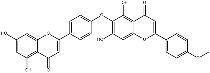 柳杉双黄酮A 结构式