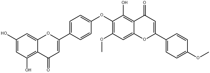 柳杉双黄酮B, 22012-98-2, 结构式