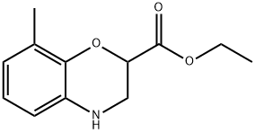 ETHYL 8-METHYL-3,4-DIHYDRO-2H-1,4-BENZOXAZINE-2-CARBOXYLATE Struktur