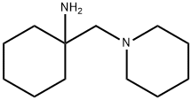 1-(ピペリジン-1-イルメチル)シクロヘキサンアミン 化学構造式