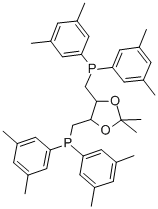(R,R)-O-ISOPROPYLIDENE-2,3-DIHYDROXY-1,4-BIS[BIS(3,5-DIMETHYLPHENYL)PHOSPHINO]BUTANE Structure