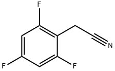 2,4,6-トリフルオロフェニルアセトニトリル 化学構造式
