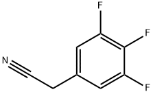 3,4,5-トリフルオロフェニルアセトニトリル 化学構造式