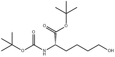 2-(叔丁氧羰基氨基)-6-羟基己酸叔丁酯,220243-81-2,结构式