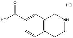 1,2,3,4-テトラヒドロイソキノリン-7-カルボン酸塩酸塩 化学構造式