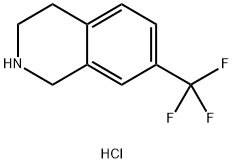 7-三氟甲基-1,2,3,4-四氢异喹啉盐酸盐, 220247-87-0, 结构式