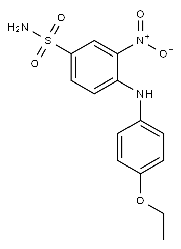N4-(p-ethoxyphenyl)-3-nitrosulphanilamide  Structure