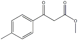 3-(4-メチルフェニル)-3-オキソプロパン酸メチル 化学構造式