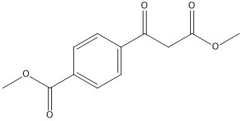 Methyl 4-methoxycarbonylbenzoylacetate Struktur