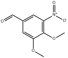 3,4-二甲氧基-5-硝基苯甲醛, 22027-96-9, 结构式