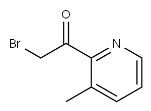 Ethanone, 2-bromo-1-(3-methyl-2-pyridinyl)- (9CI) Structure