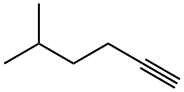 5-メチル-1-ヘキシン 化学構造式