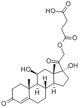 Hydrocortisone 21-hemisuccinate Struktur