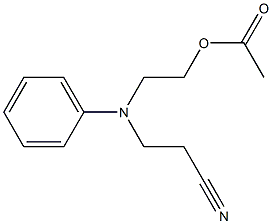 2-[N-(2-Cyanoethyl)anilino]ethyl acetate Struktur