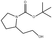 tert-Butyl 2-(2-hydroxyethyl)pyrrolidine-1-carboxylate Structure