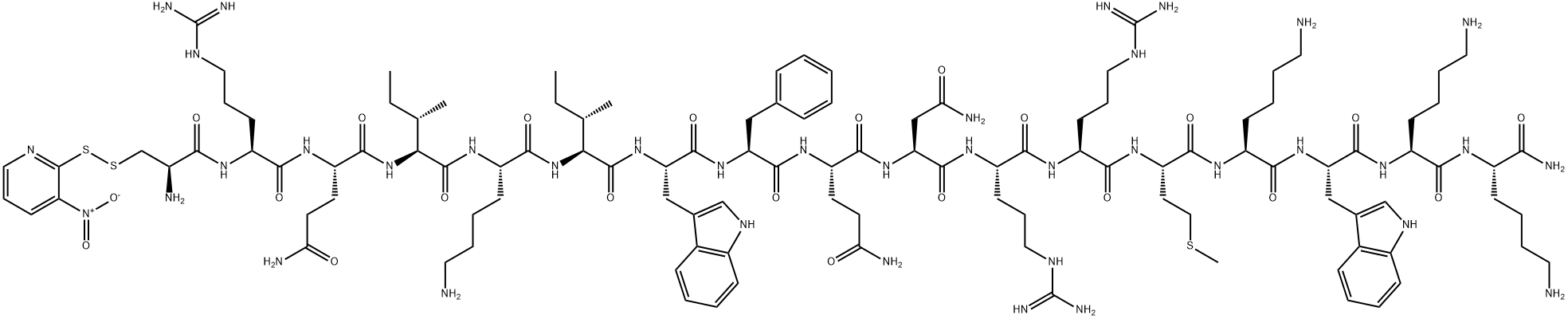 CYS(NPYS)-ANTENNAPEDIA HOMEOBOX (43-58) AMIDE 结构式