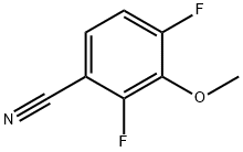2,4-二氟-3-甲氧基苯甲腈 结构式