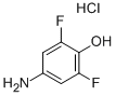 4-アミノ-2,6-ジフルオロフェノール塩酸塩 化学構造式