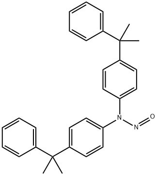 4-(1-methyl-1-phenylethyl)-N-[4-(1-methyl-1-phenylethyl)phenyl]-N-nitrosoaniline Struktur