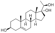 5-PREGNENE-3B,17A,20B-TRIOL 化学構造式