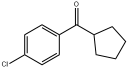 4-クロロフェニルシクロペンチルケトン 化学構造式