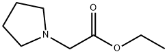 1-ピロリジン酢酸エチル 化学構造式