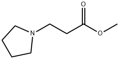 メチル=1-ピロリジンプロピオナート 化学構造式