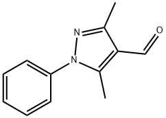 3,5-二甲基-1苯基吡唑-4-噻吩甲醛 结构式