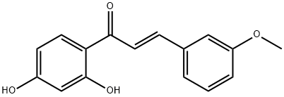 2',4-DIHYDROXY-3-METHOXYCHALCONE 化学構造式